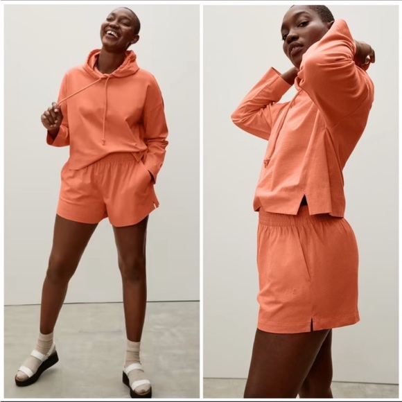 Everlane Pants - Everlane The Retro Jersey Shorts in Orange Size XS